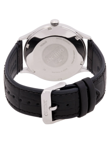 reloj automático hombre Orient Bambino TAC08004D 42mm 30m WR correa de cuero