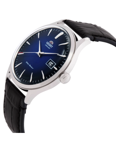reloj automático hombre Orient Bambino TAC08004D 42mm 30m WR correa de cuero