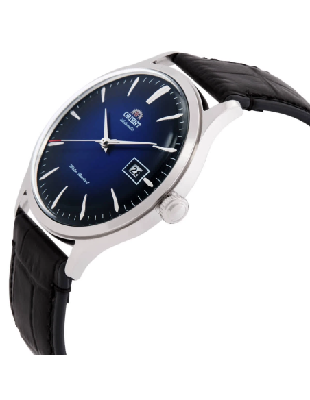 reloj automático hombre Orient Bambino TAC08004D 42mm 30m WR correa de cuero
