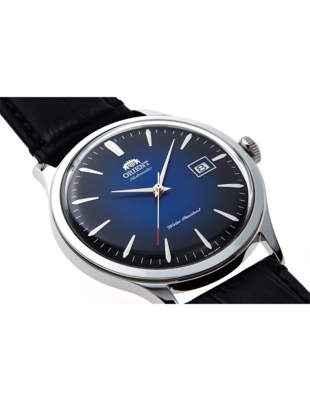 reloj automático hombre Orient Bambino TAC08004D 42mm 30m WR correa de cuero