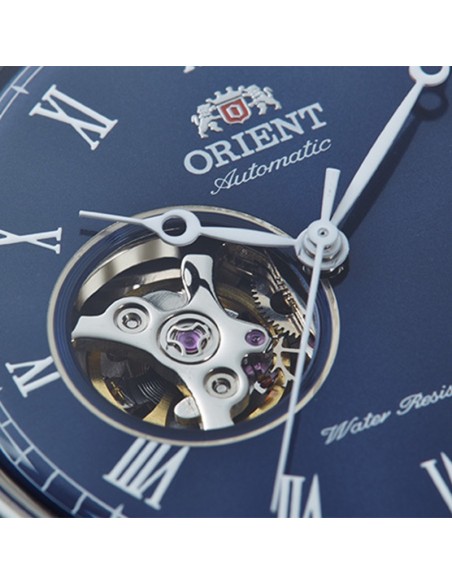 reloj automático hombre Orient Bambino Open Heart  TAG00004D 43mm 50m WR correa de cuero