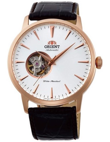 reloj automático hombre Orient Contemporary Open Heart  TAG02002W 41mm 50m WR correa de cuero