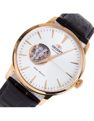 reloj automático hombre Orient Contemporary Open Heart  TAG02002W 41mm 50m WR correa de cuero