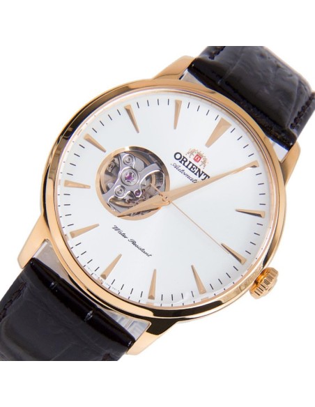reloj automático hombre Orient Contemporary Open Heart  TAG02002W 41mm 50m WR correa de cuero