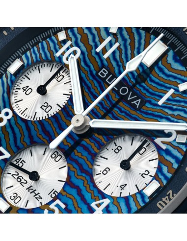 Bulova 98A329  Lunar Pilot Chronograph esfera Timascus 150th Anniversary Limited Edition