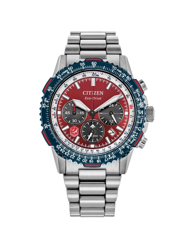solar Citizen Eco-Drive Promaster Navihawk Snowbirds CA4668-51X 40mm 200m WR cristal de zafiro