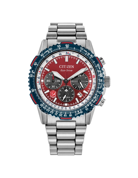 solar Citizen Eco-Drive Promaster Navihawk Snowbirds CA4668-51X 40mm 200m WR cristal de zafiro