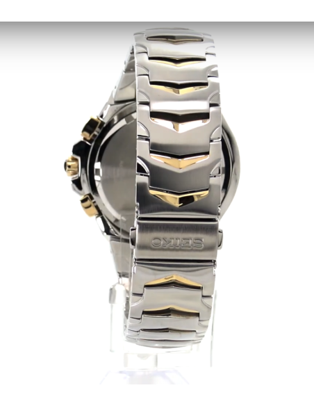 reloj cronógrafo hombre Seiko Coutura SRWZ26 45.6mm cristal de zafiro 100m WR correa de acero
