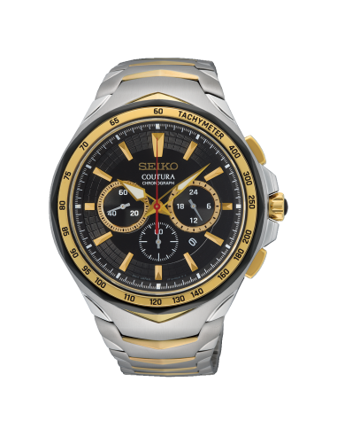 reloj cronógrafo hombre Seiko Coutura SRWZ26 45.6mm cristal de zafiro 100m WR correa de acero