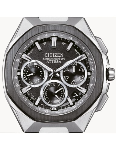 solar Satellite GPS titanio Citizen Attesa ACT Line CC4104-53E JDM 44mm 100m WR cristal de zafiro