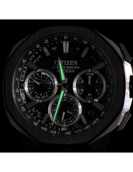 solar Satellite GPS titanio Citizen Attesa ACT Line CC4104-53E JDM 44mm 100m WR cristal de zafiro