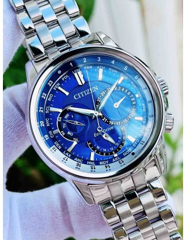 solar Citizen Eco-Drive Calendrier BU2021-51L 44mm 100m WR correa de acero