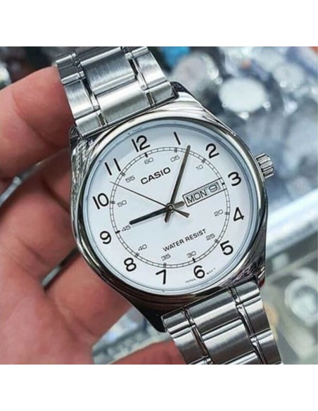 Reloj clásico analógico hombre Casio MTP-V006D-7b2 38mm correa de acero