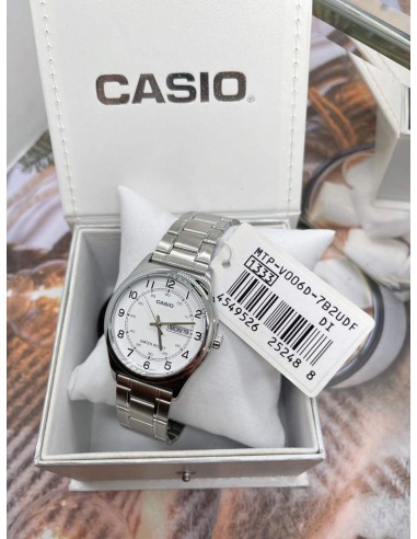 Reloj clásico analógico hombre Casio MTP-V006D-7b2 38mm correa de acero