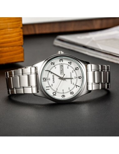 copy of reloj clásico analógico hombre Casio MTP-V006D-1B2 38mm correa de acero