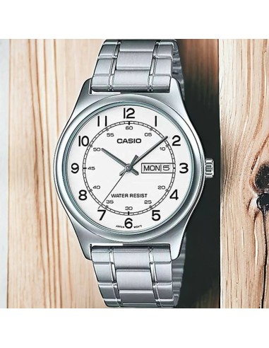 copy of reloj clásico analógico hombre Casio MTP-V006D-1B2 38mm correa de acero