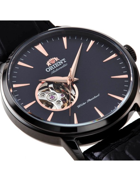 reloj automático hombre Orient Open Heart Esteem II TAG02001B 41mm F6T22 correa de cuero