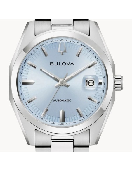 reloj automático hombre Bulova Surveyor 96B469 39mm cristal de zafiro anti-reflejos correa de acero
