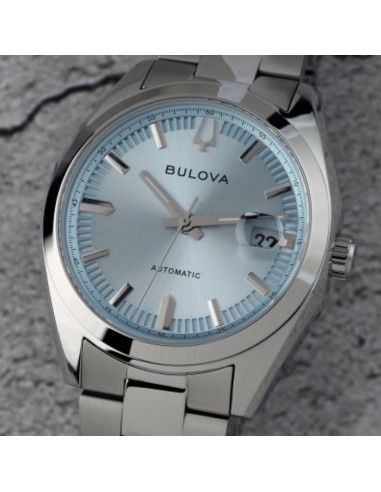 reloj automático hombre Bulova Surveyor 96B469 39mm cristal de zafiro anti-reflejos correa de acero