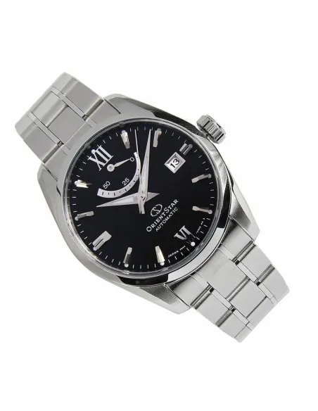 Reloj Automático hombre Orient Star RE-AU0004B dial negro cristal de zafiro correa de acero 100m WR