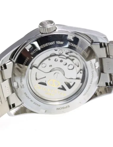 Reloj Automático hombre Orient Star RE-AU0004B dial negro cristal de zafiro correa de acero 100m WR