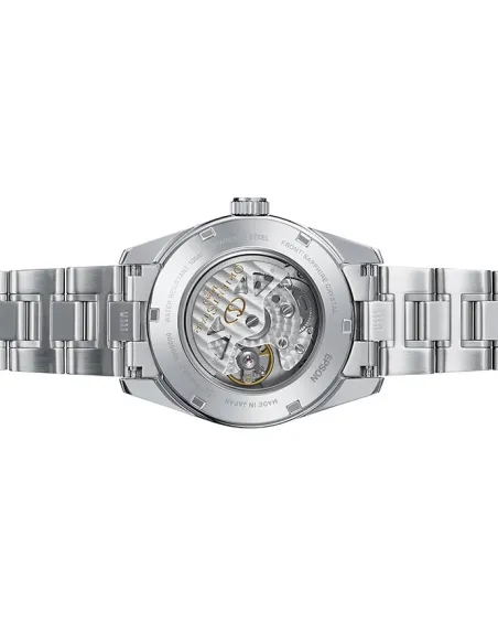 Reloj Automático hombre Orient Star RE-AU0004B dial negro cristal de zafiro correa de acero 100m WR