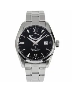 Reloj Automático hombre Orient Star RE-AU0004B dial negro cristal de zafiro correa de acero 100m WR