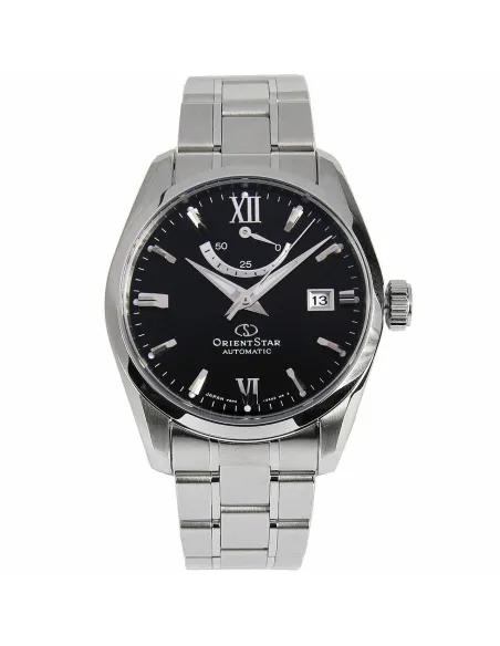 Reloj Automático hombre Orient Star RE-AU0004B dial negro cristal de zafiro correa de acero 100m WR
