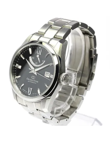 Reloj Automático hombre Orient Star RE-AU0004B dial negro cristal de zafiro correa de acero 100m WR