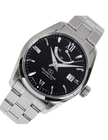 Reloj Automático hombre Orient Star RE-AU0004B dial negro cristal de zafiro correa de acero 100m WR