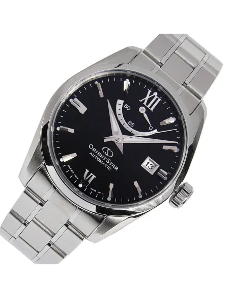 Reloj Automático hombre Orient Star RE-AU0004B dial negro cristal de zafiro correa de acero 100m WR