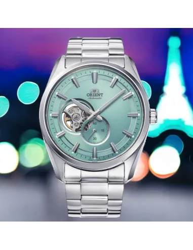 Reloj automático hombre Orient Contemporary Semi-Skeleton RA-AR0009L Tiffany blue 40.8mm 50m WR zafiro