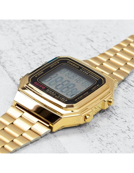 copy of reloj Casio clásico A178WA-1 plateado
