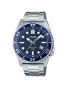 Casio MTD-135D-2A – Reloj deportivo de acero con esfera azul resistente al agua 100m