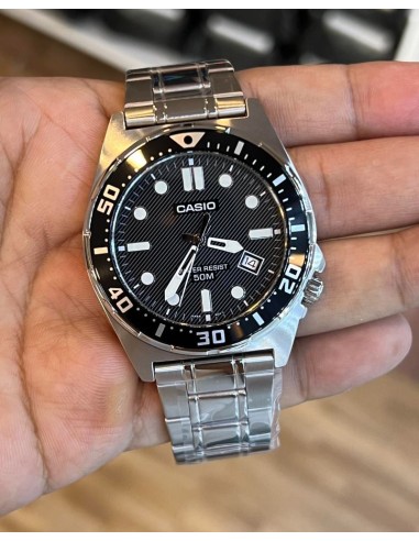 copy of Casio MTD-135D-2A – Reloj deportivo de acero con esfera azul resistente al agua 100m