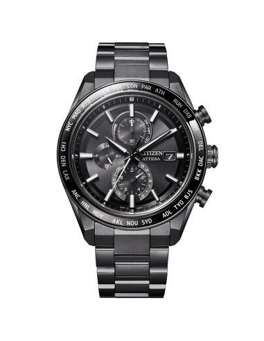 solar titanio radiocontrol Citizen Attesa ACT Line/Black Titanium  AT8294-59E JDM 42 mm – Zafiro, 100 m