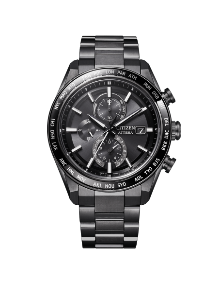 solar titanio radiocontrol Citizen Attesa ACT Line/Black Titanium  AT8294-59E JDM 42 mm – Zafiro, 100 m