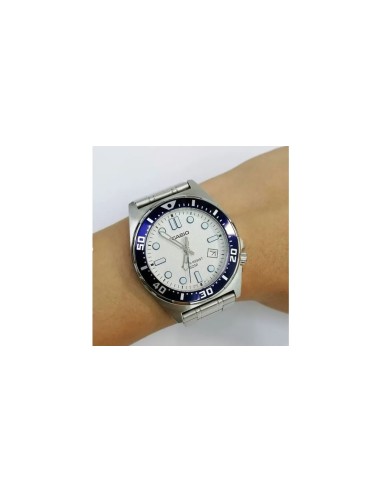 copy of Casio MTD-135D-2A – Reloj deportivo de acero con esfera azul resistente al agua 100m
