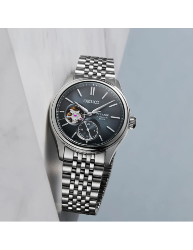 automático hombre Seiko Presage SARJ011  Aiiro Blue Open Heart JDM 40.2mm cristal de zafiro 6R5J