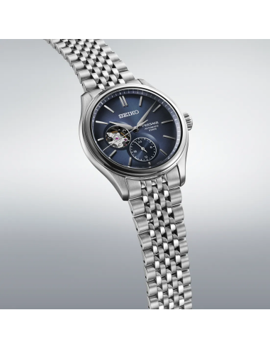 automático hombre Seiko Presage SARJ011  Aiiro Blue Open Heart JDM 40.2mm cristal de zafiro 6R5J