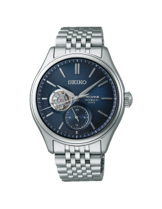 automático hombre Seiko Presage SARJ011  Aiiro Blue Open Heart JDM 40.2mm cristal de zafiro 6R5J
