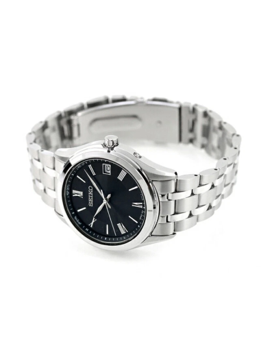 radiocontrol solar Seiko Selection SBTM361 JDM 37 mm – Zafiro, 100 m,, correa de acero JDM