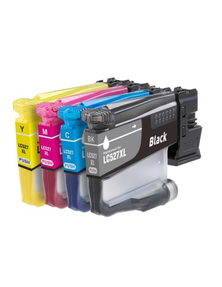 4 tintas compatibles pack para Brother LC-527XL / LC527XL