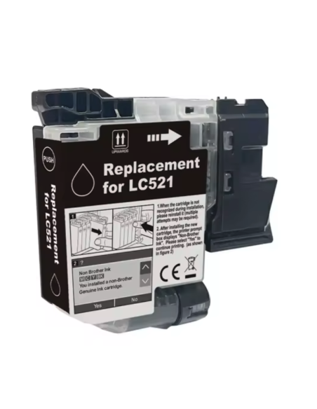Tinta negra Brother LC-521 / LC521 Brother DCP-J1260W / DPC-J1310DW / DCP-J1360DW / DCP-J1460DW