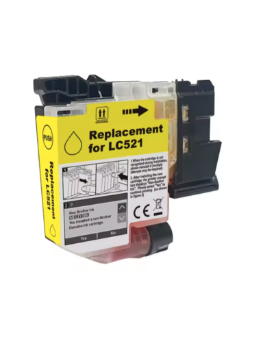 Tinta amarillo Brother LC-521 / LC521 Brother DCP-J1260W / DPC-J1310DW / DCP-J1360DW / DCP-J1460DW