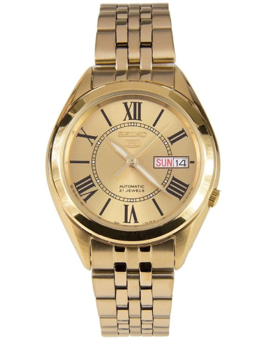 reloj automático hombre Seiko 5 SNKL38K1 37MM 30m WR correa de acero Calibre 7S26