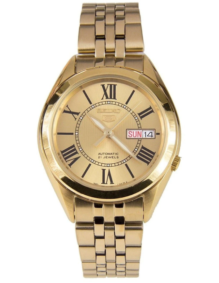 reloj automático hombre Seiko 5 SNKL38K1 37MM 30m WR correa de acero Calibre 7S26