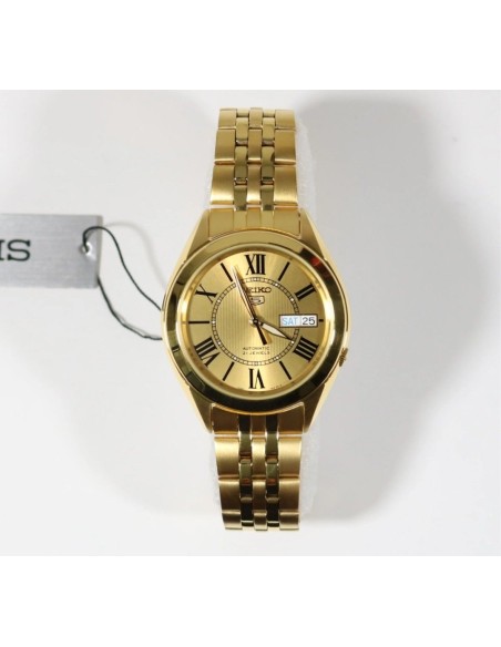 reloj automático hombre Seiko 5 SNKL38K1 37MM 30m WR correa de acero Calibre 7S26