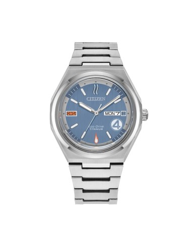solar titanio Citizen Marvel The Fantastic 4 AW0131-66W 39 mm – Zafiro, 100 m,