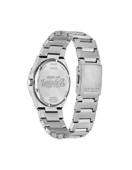 solar titanio Citizen Marvel The Fantastic 4 AW0131-66W 39 mm – Zafiro, 100 m,
